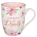 Mug Strength & Dignity Pink Blossom