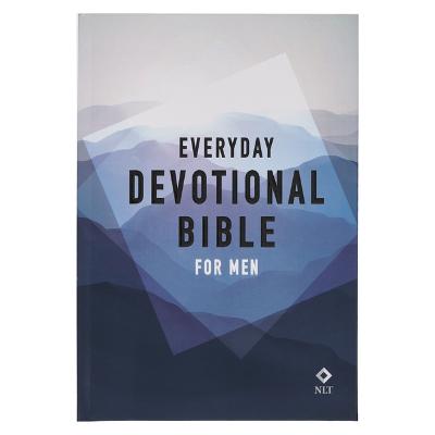 NLT Everyday Devotional Bible For Men Blue