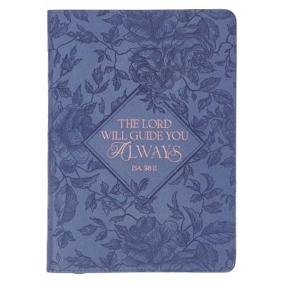 Journal Lord Will Guide You Purple Zip