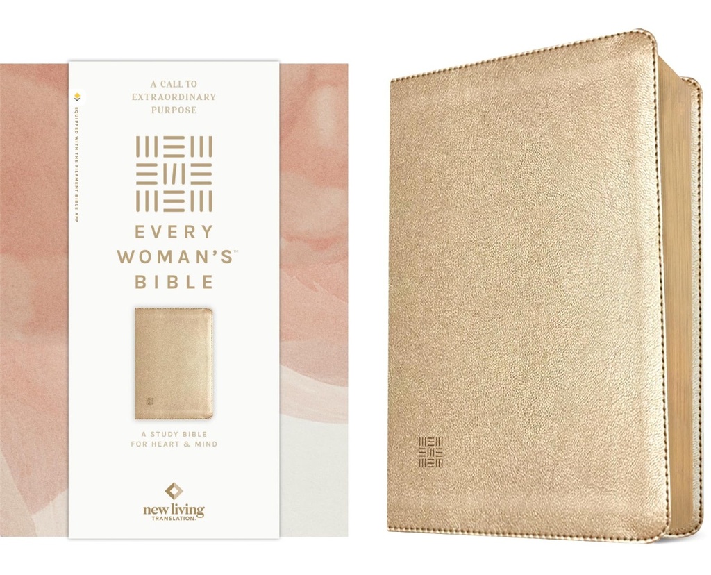 NLT Every Woman's Bible Filament Gold I/L