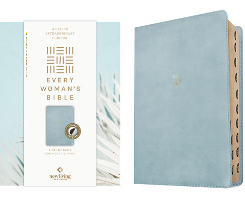 NLT Every Woman's Bible Filament Blue Indexed I/L