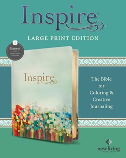 NLT Inspire Bible Large Print Filament Floral I/L