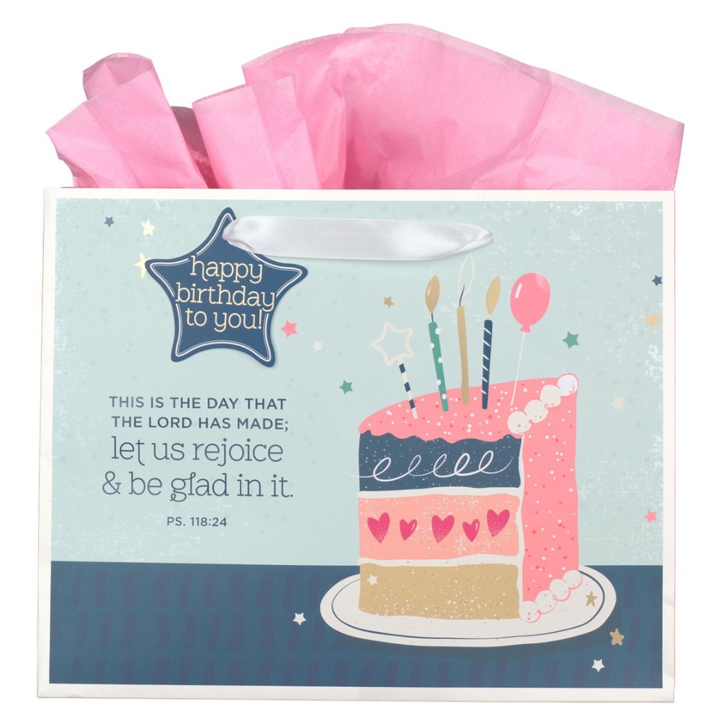 Gift Bag Large This Is The Day Cake
