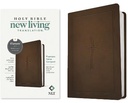 NLT Bible Compact Premium Value Filament Brown Cross