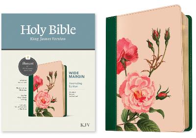 KJV Wide Margin Bible Filament Pink Rose Garden I/L