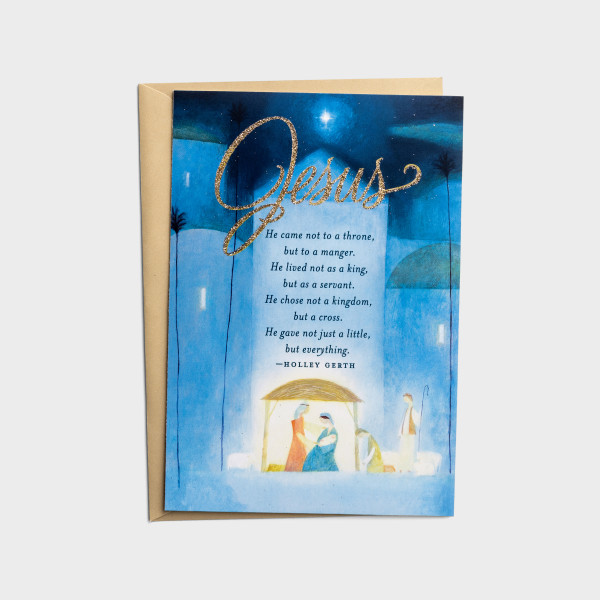 GC: Christmas Boxed Jesus He Came Not (Light Blue)
