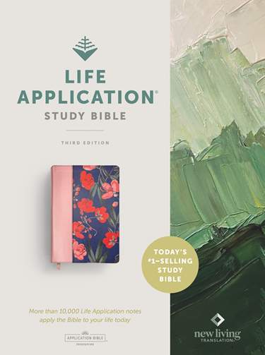 NLT Life Application Study Bible 3rd Ed Pink Bloom