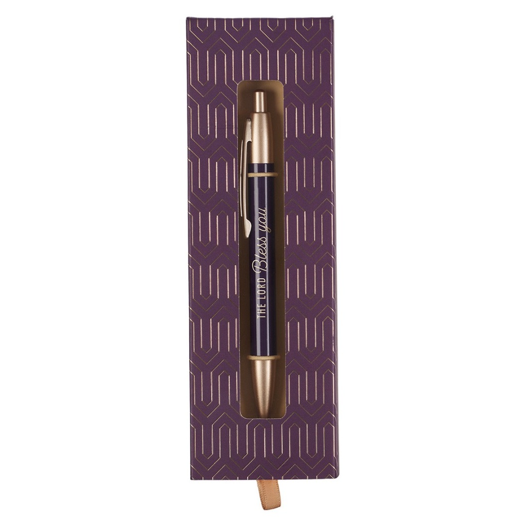 Gift Pen Lord Bless You Purple w/Box