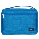 Bible Case XL Blue Value Canvas Ichthus Patch