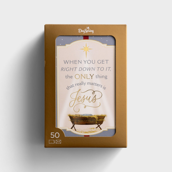 GC: Christmas Boxed Only Jesus 50-Count (Bulk)
