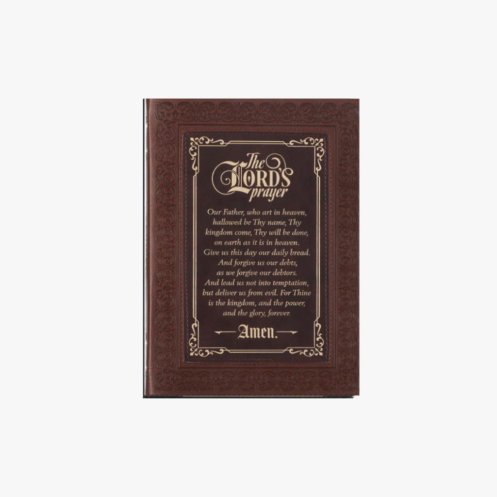 Journal Lord's Prayer Brown Faux Leather