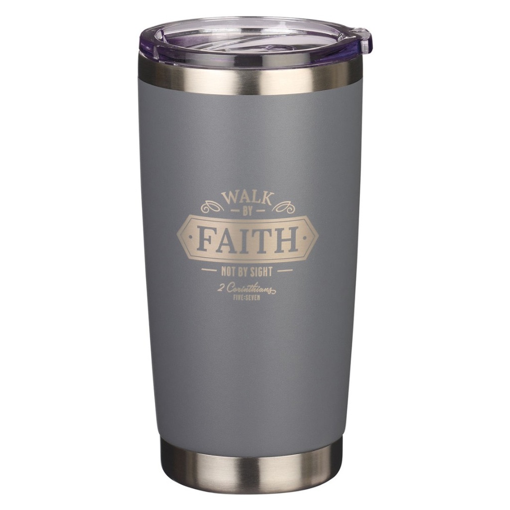 Travel Mug Walk By Faith Grey SS