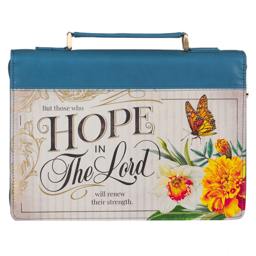 Bible Case Large Hope In The Lord Blue