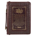 Bible Case Large Lord's Prayer Brown