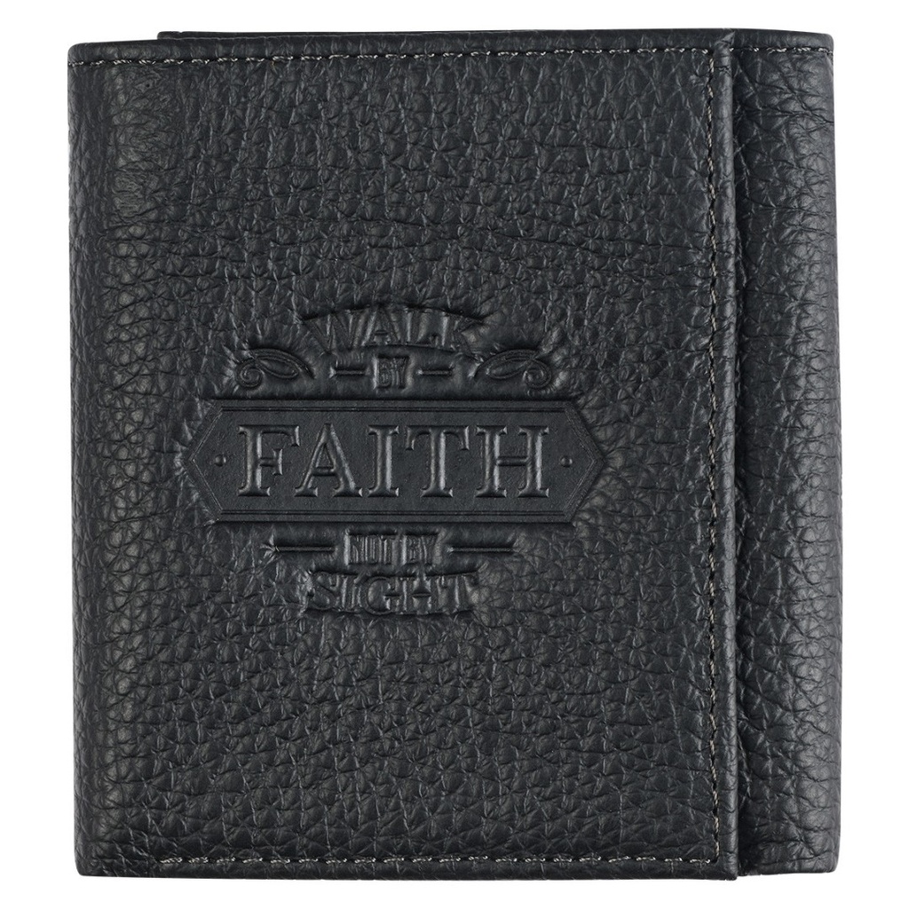 Wallet Walk By Faith Black Genuine Leather