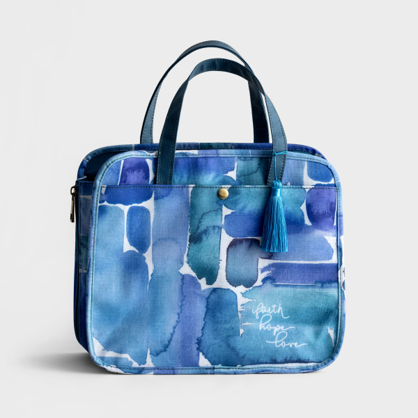 Organisational Bag Faith Hope Love Blue