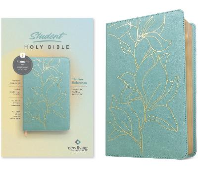 NLT Student Bible Thinline Ref Filament Teal I/L