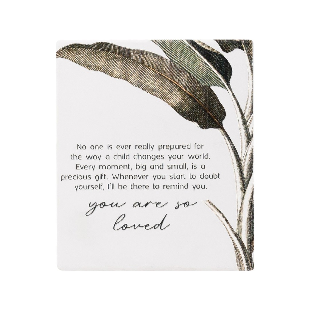 Verse Plaque Exotic You Are So Loved