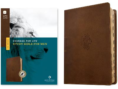 NLT Courage For Life For Men Filament Brown Indexed