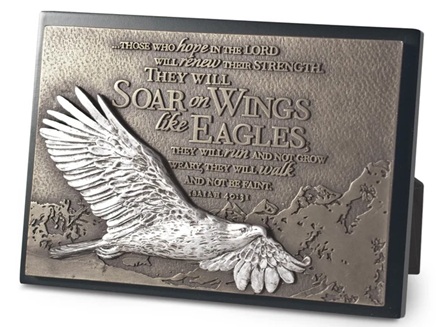 Moments of Faith Plaque Soaring Eagle Resin
