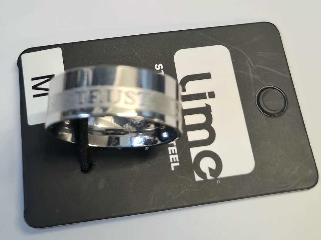 Stainless Steel Ring - Trust in the Med