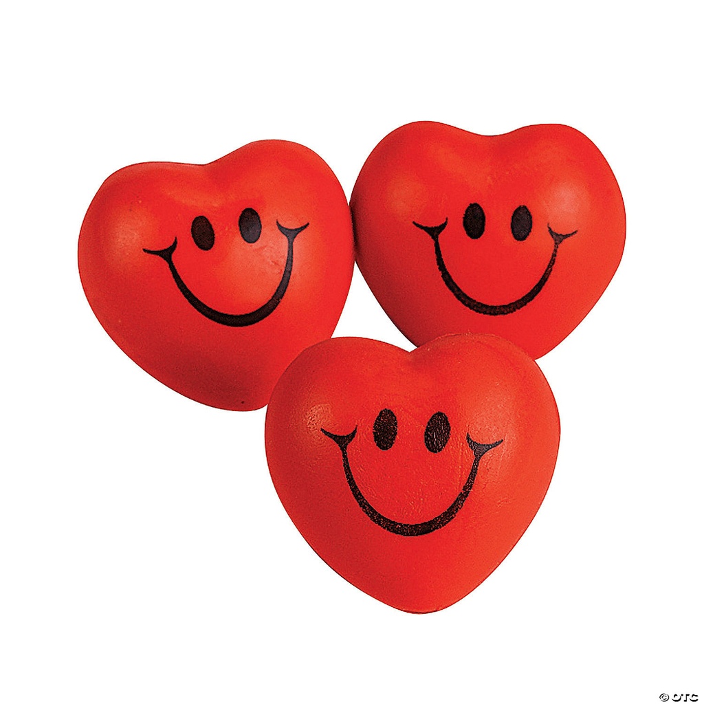 Stress Ball Smile Face Heart