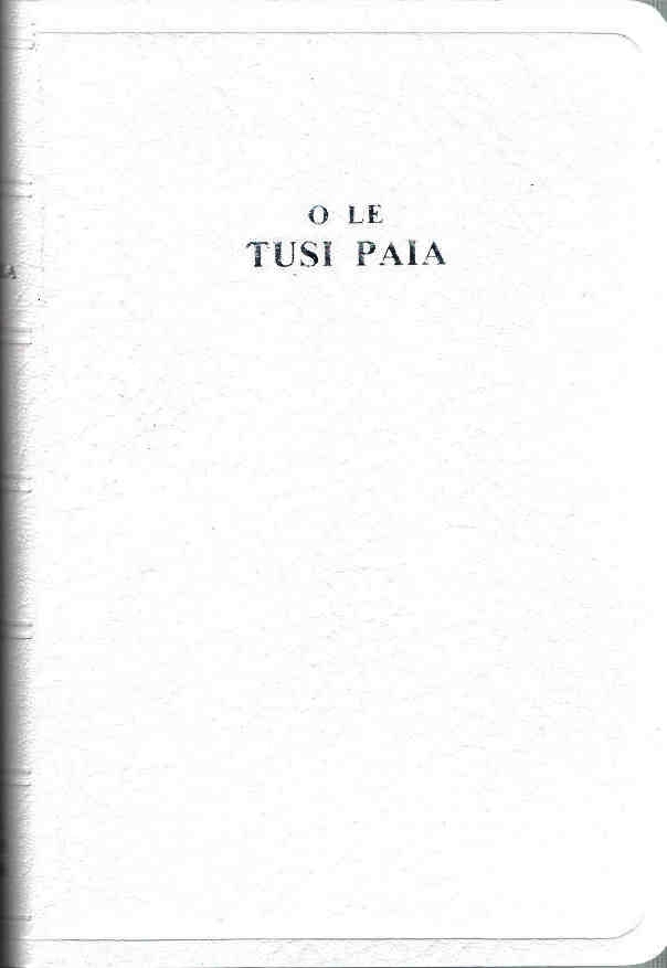 Samoan Bible 1969 New Imitation Leather White