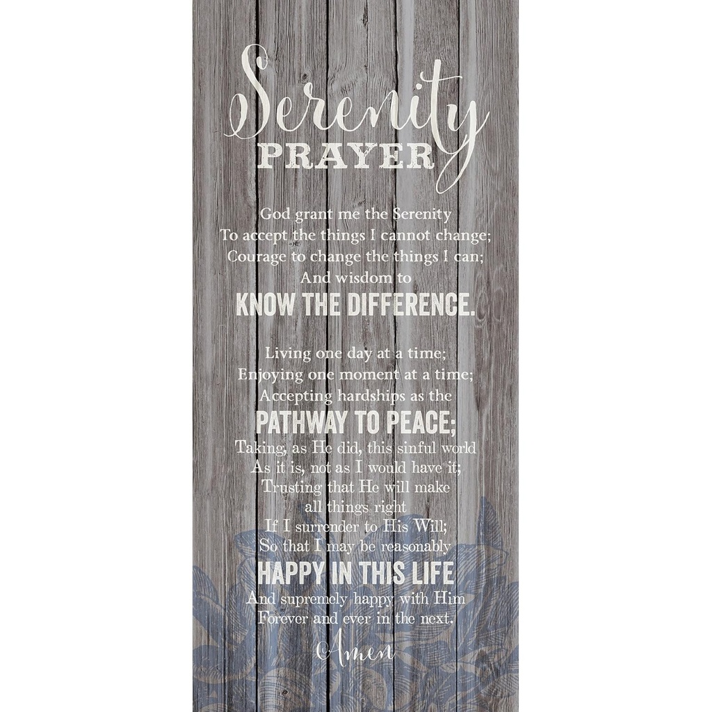 Plaque Serenity Prayer Wood Boards
