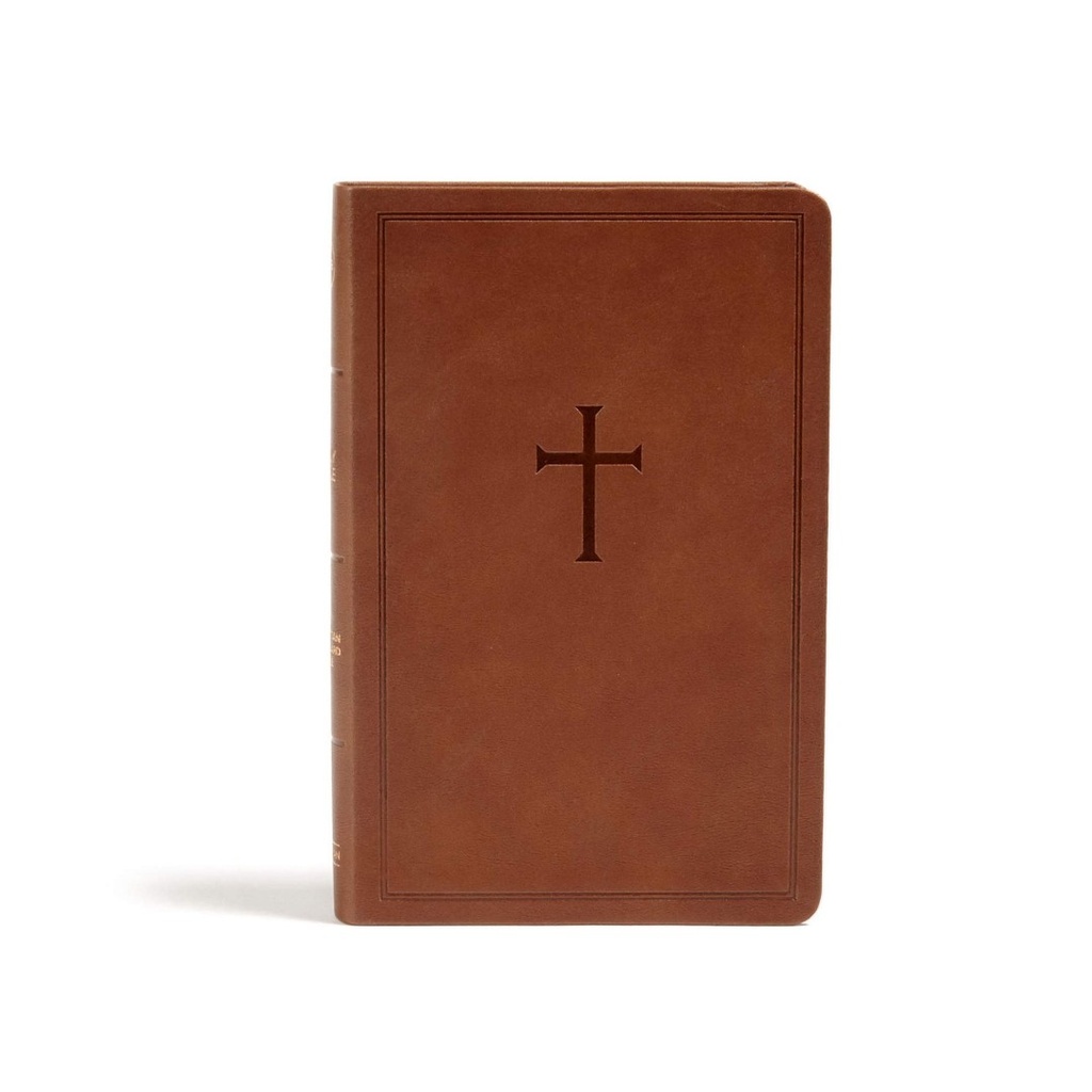 CSB Personal Size Bible Brown I/L