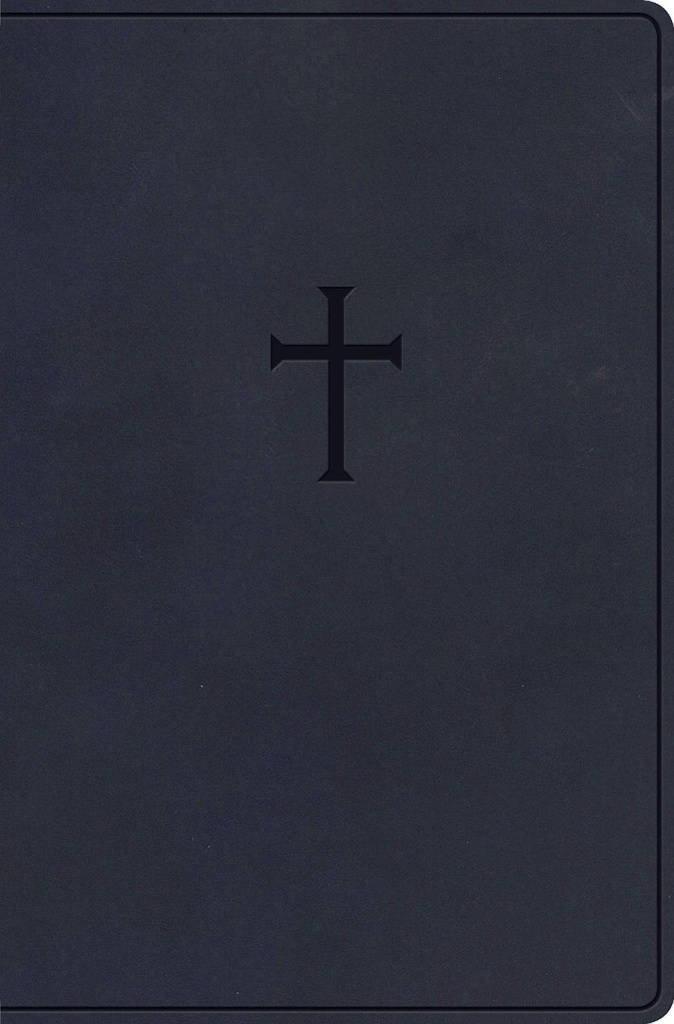 CSB Everyday Study Bible Navy Cross I/L 9.5pt