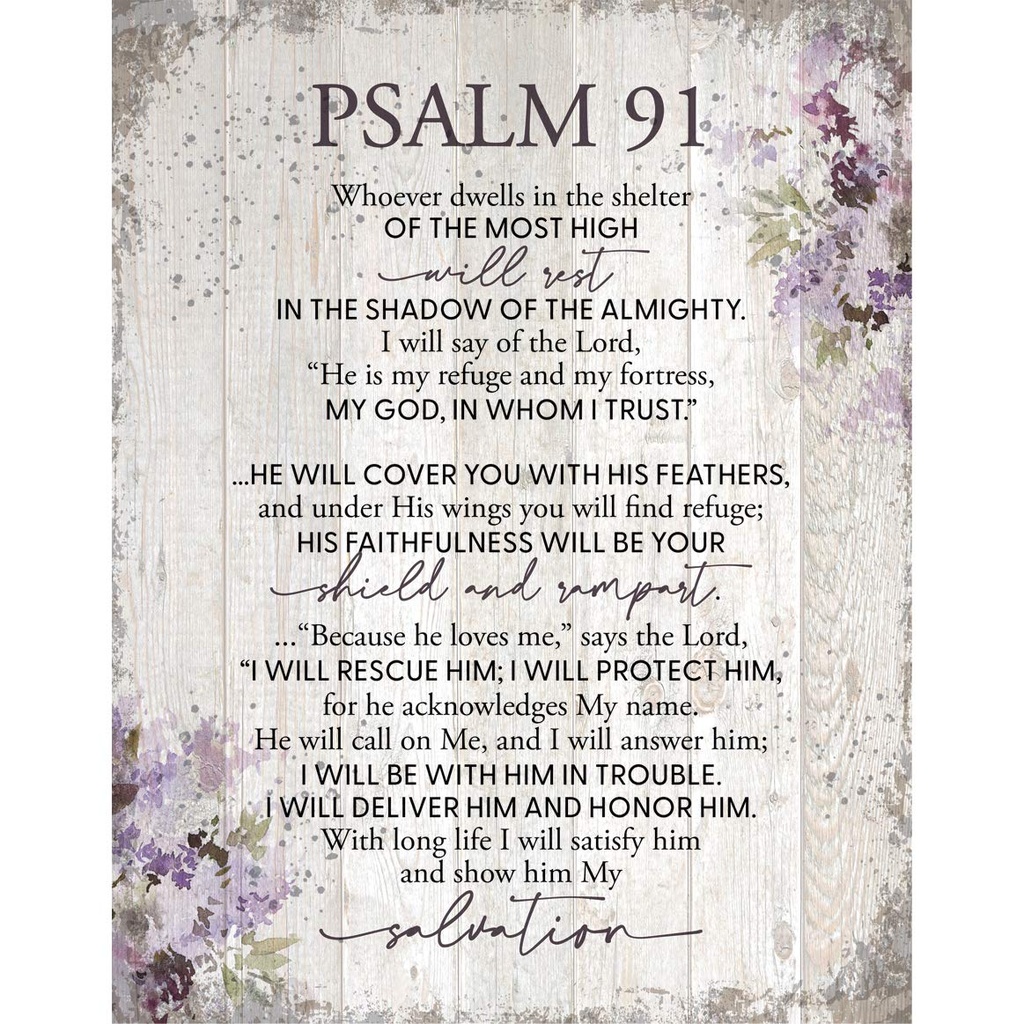 Plaque Psalm 91 Big Board