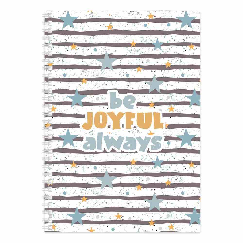 Journal Be Joyful Always Stars Wirebound