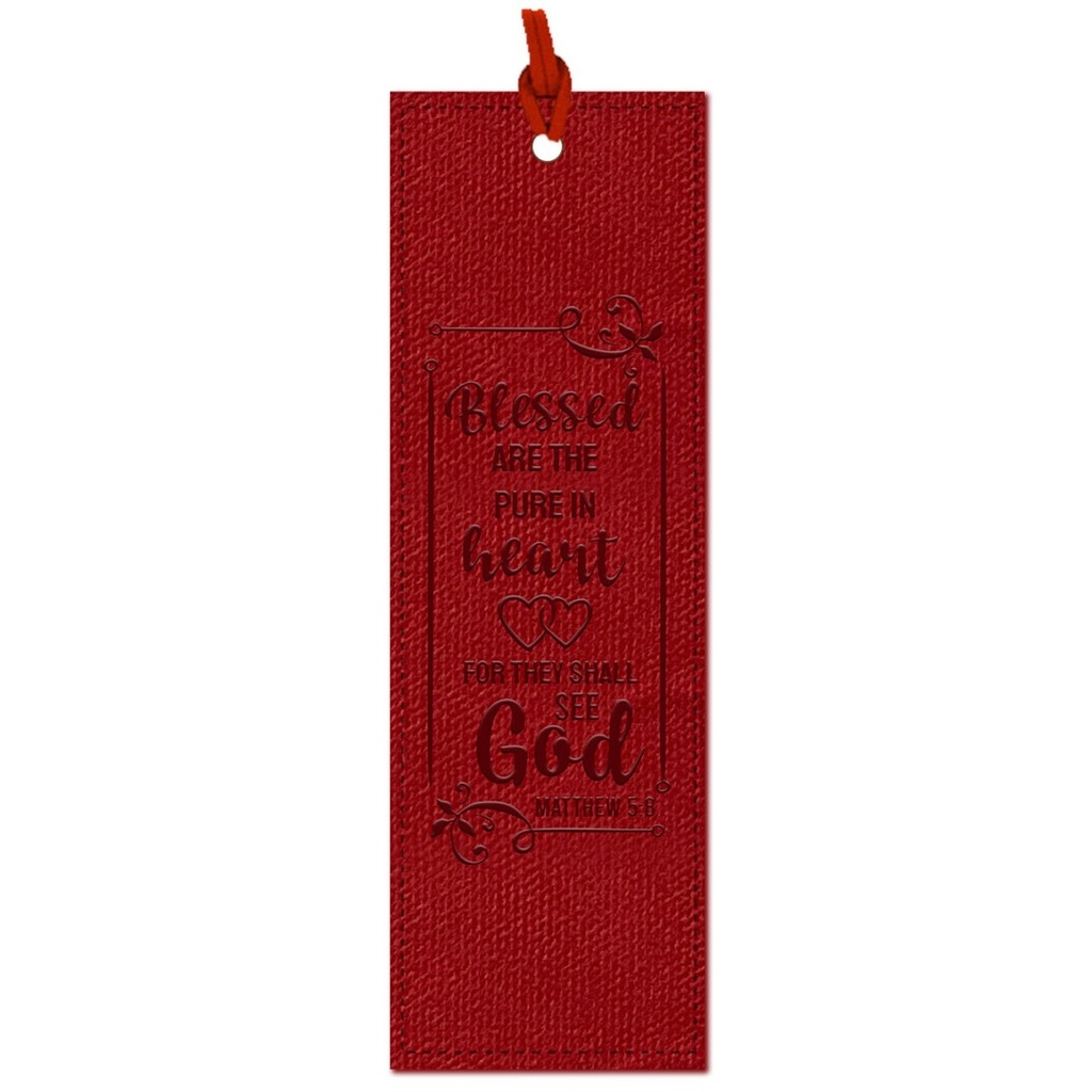 BMK Luxleather Blessed Are The Pure In Heart Red