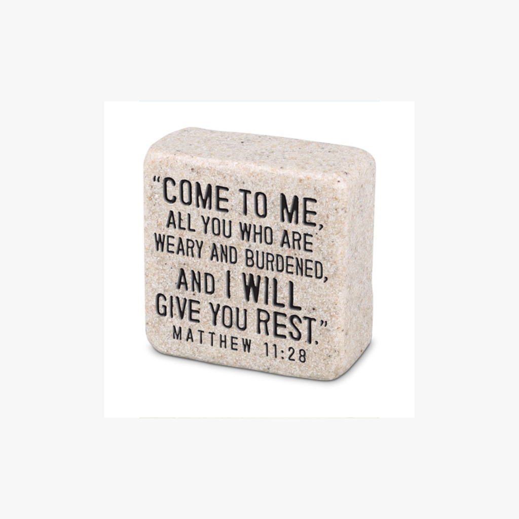 Scripture Stone Come To Me
