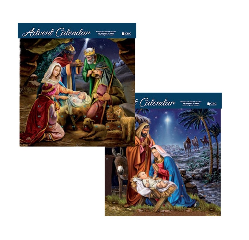 Advent Calendar Adult Windows With Glitter 2 Designs