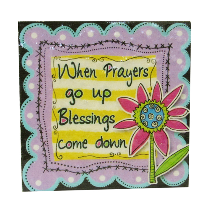 Message Tile Blessings Come Down