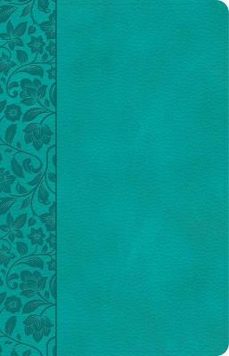 CSB Large Print Personal Size Ref Bible Teal Imitation Leather