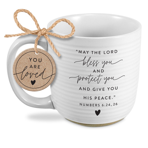 Mug Bless You Printed Tile White Textured
