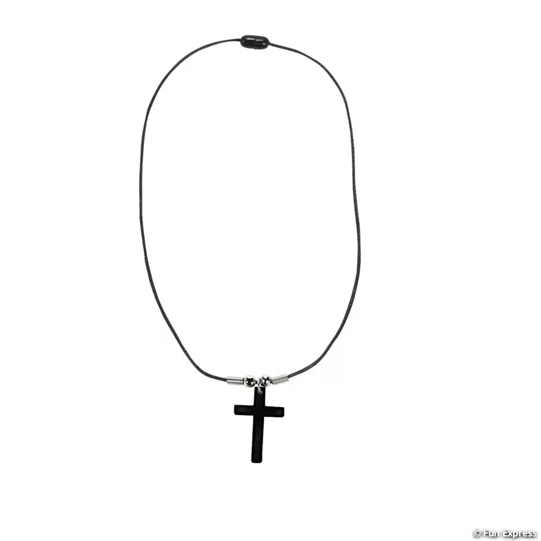 Cross Necklace Hematite
