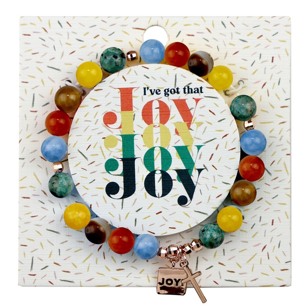 Bracelet I've Got That Joy Multicoloured Stones w/C