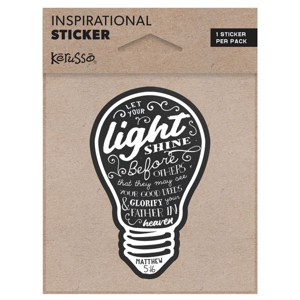 Vinyl Sticker Lightbulb