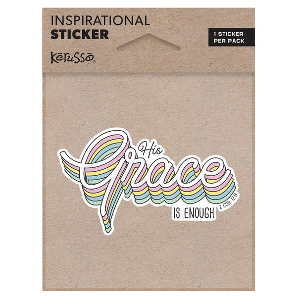 Vinyl Sticker His Grace Is Enough