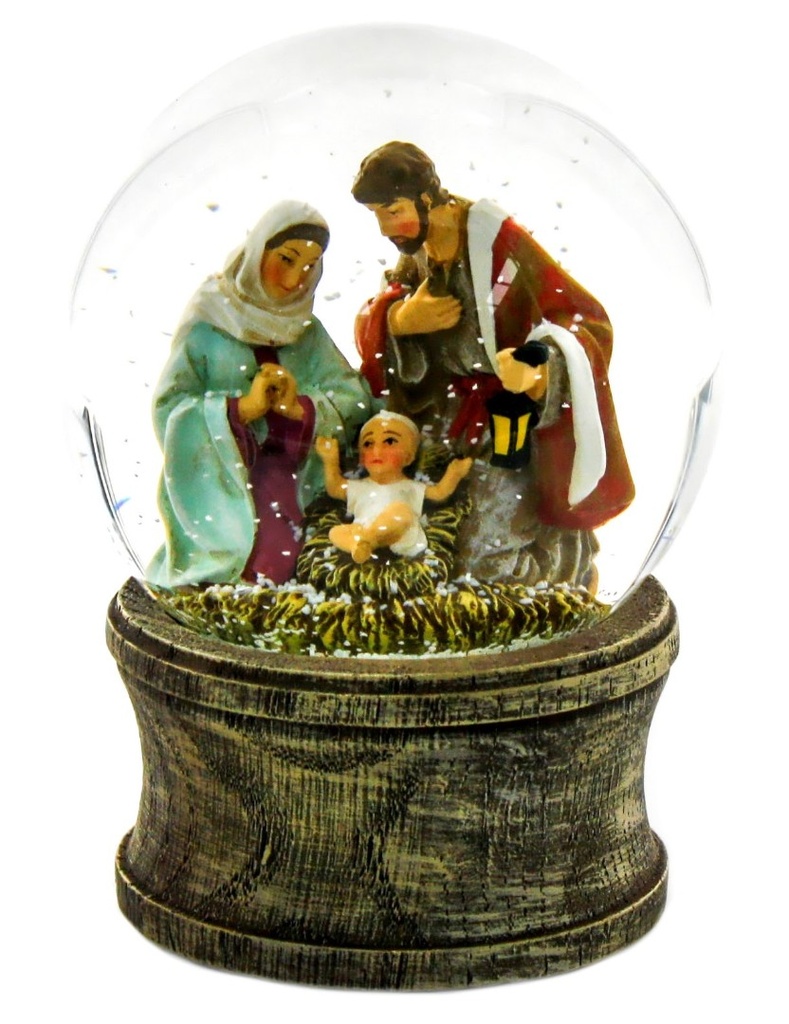 Snow Globe Musical Nativity Scene