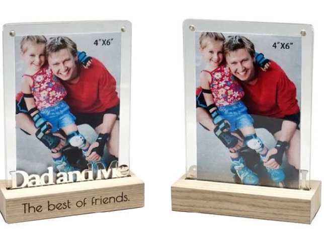 Photo Frame Dual View Dad & Me