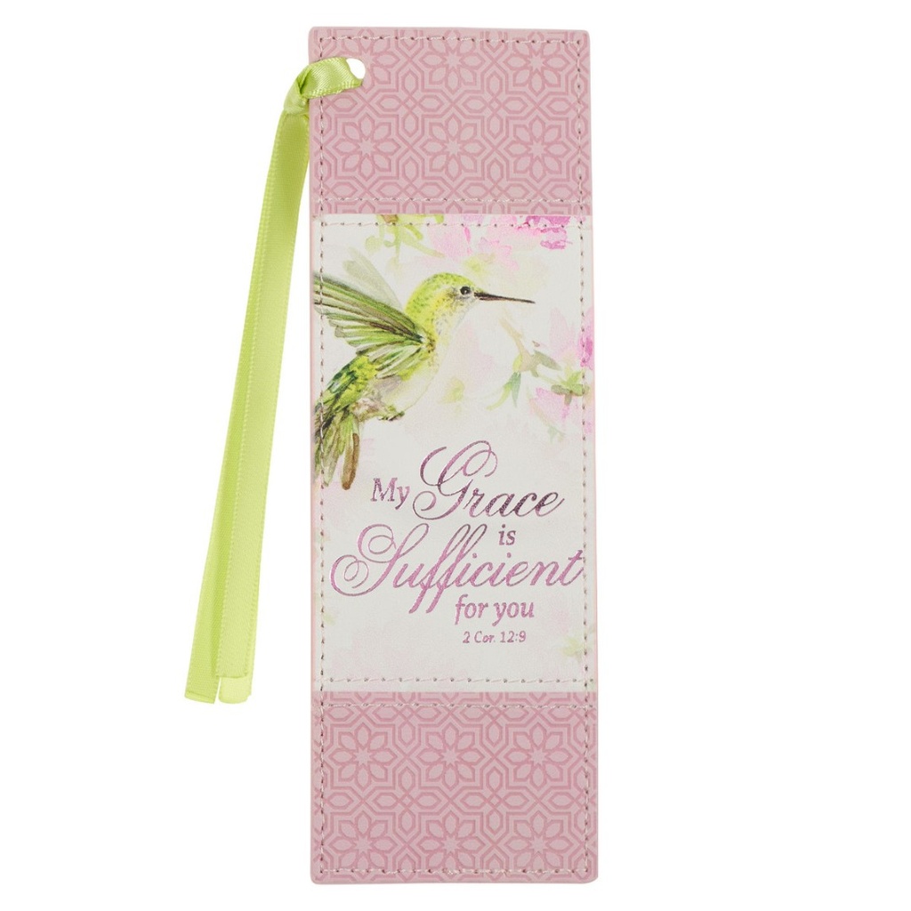 Pagemarker My Grace Is Sufficient For You Pink Faux