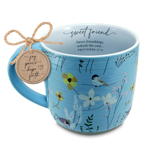Mug Sweet Friend Blue Floral