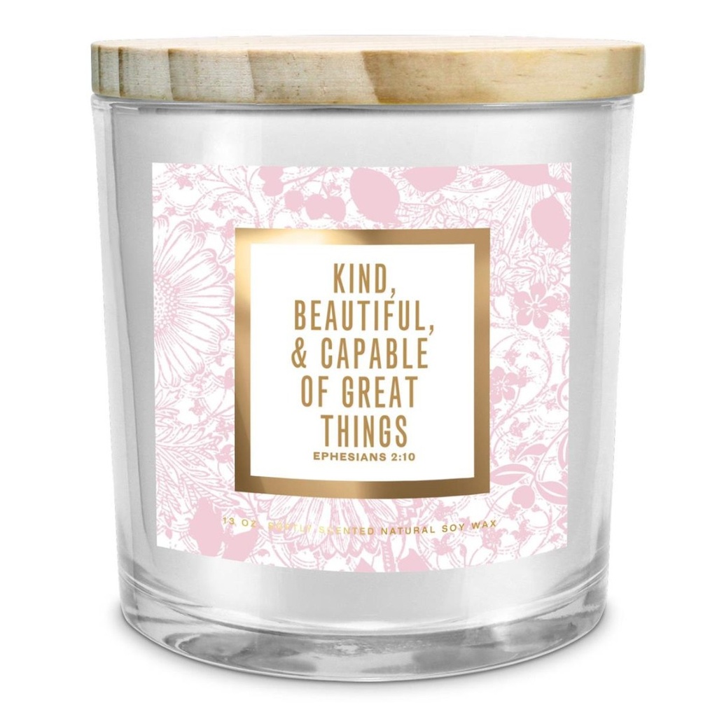 Candle Capable of Great Things Pink