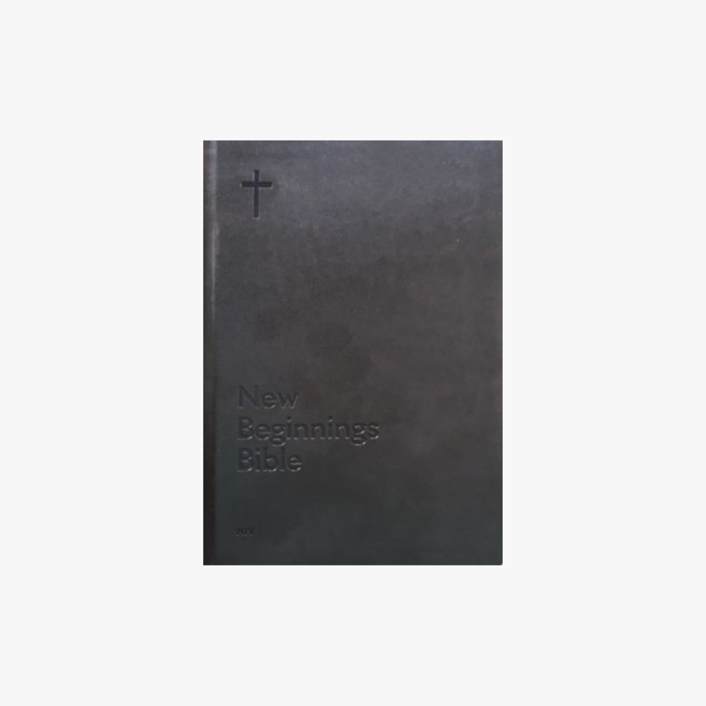NIV New Beginnings Bible - For New Christians - PU Charcoal