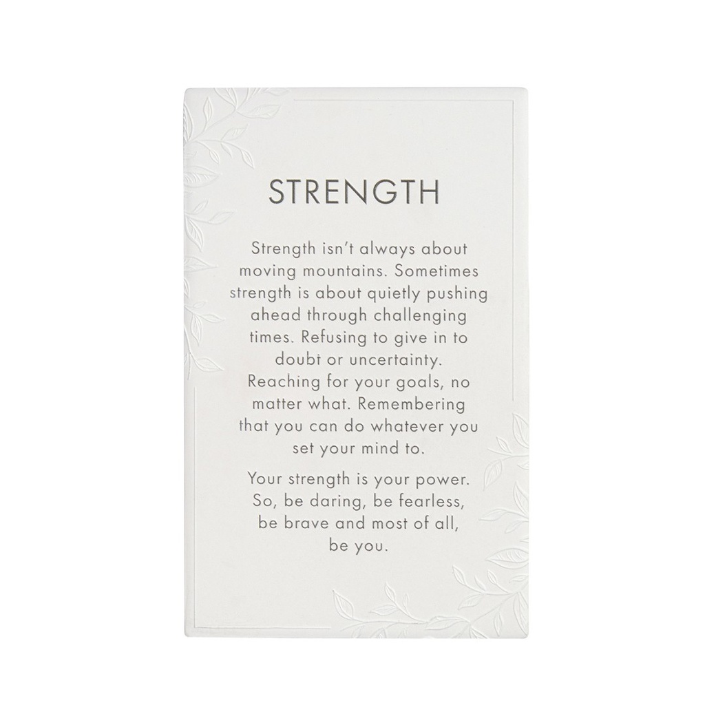 Plaque Strength Precious Quotes