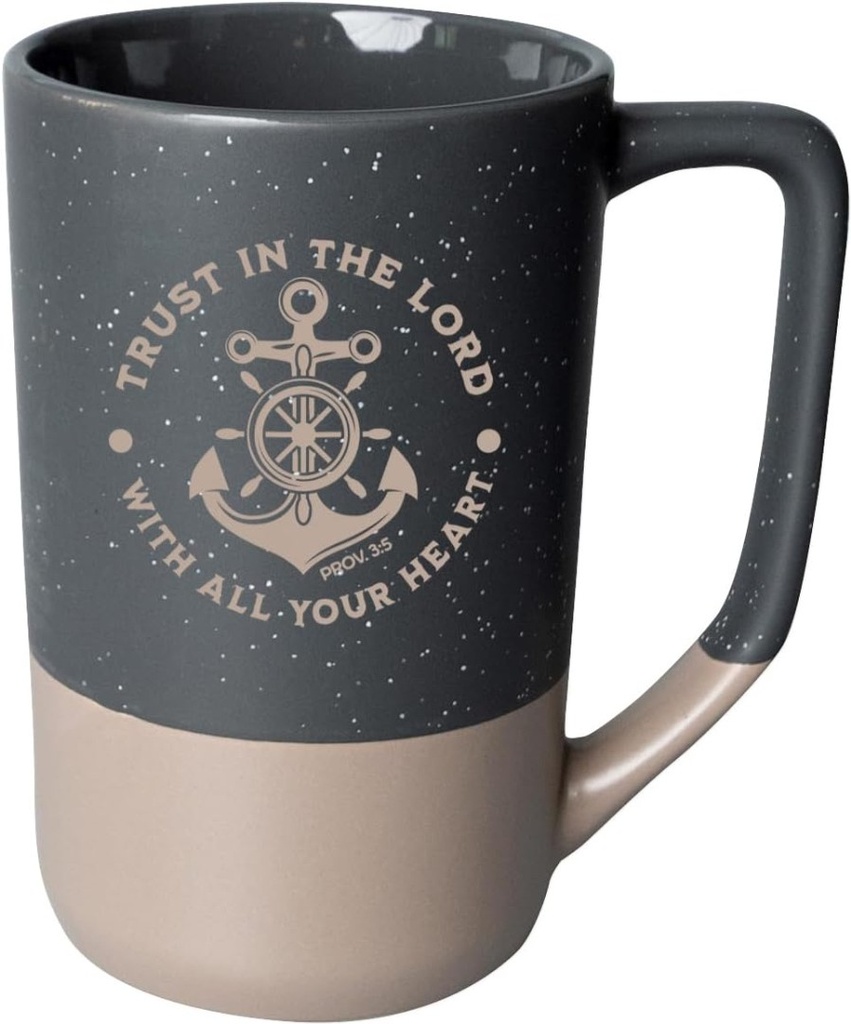 Pebble Mug Trust In The Lord Grey